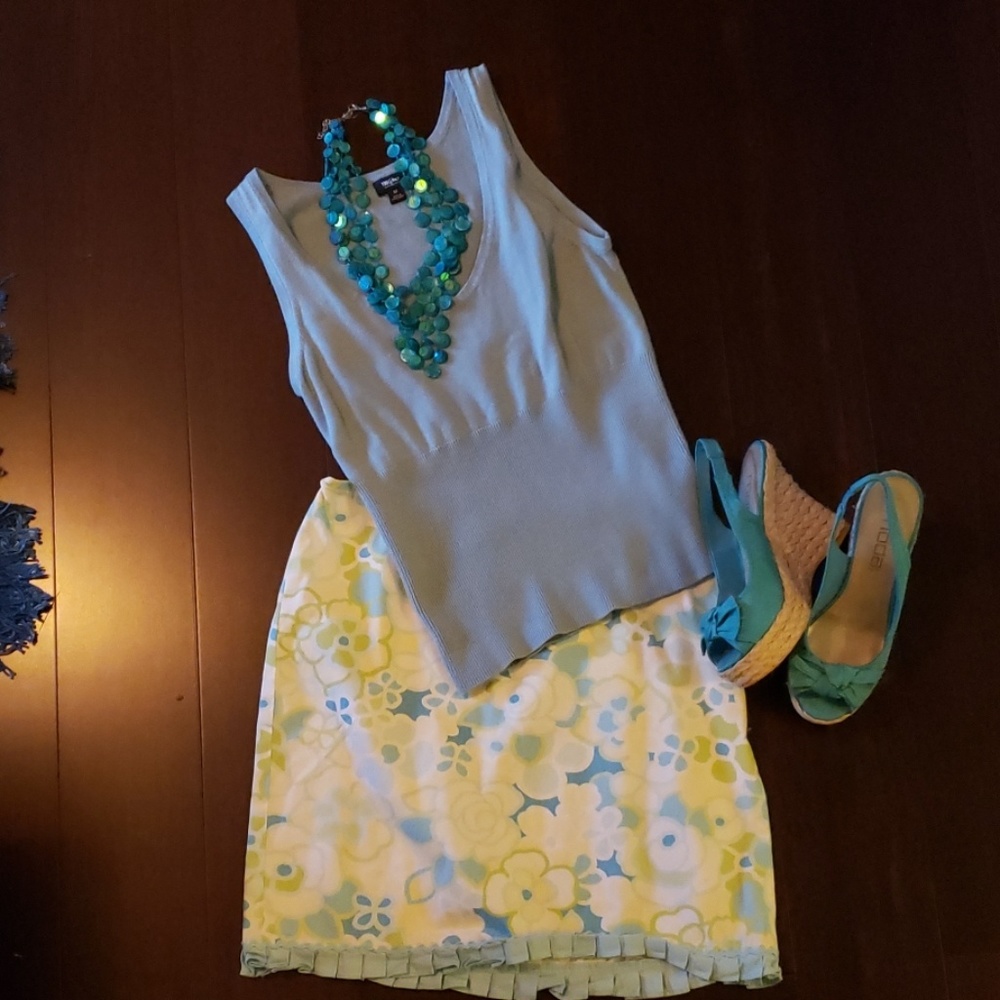 Mossimo light blue sweater tank size M